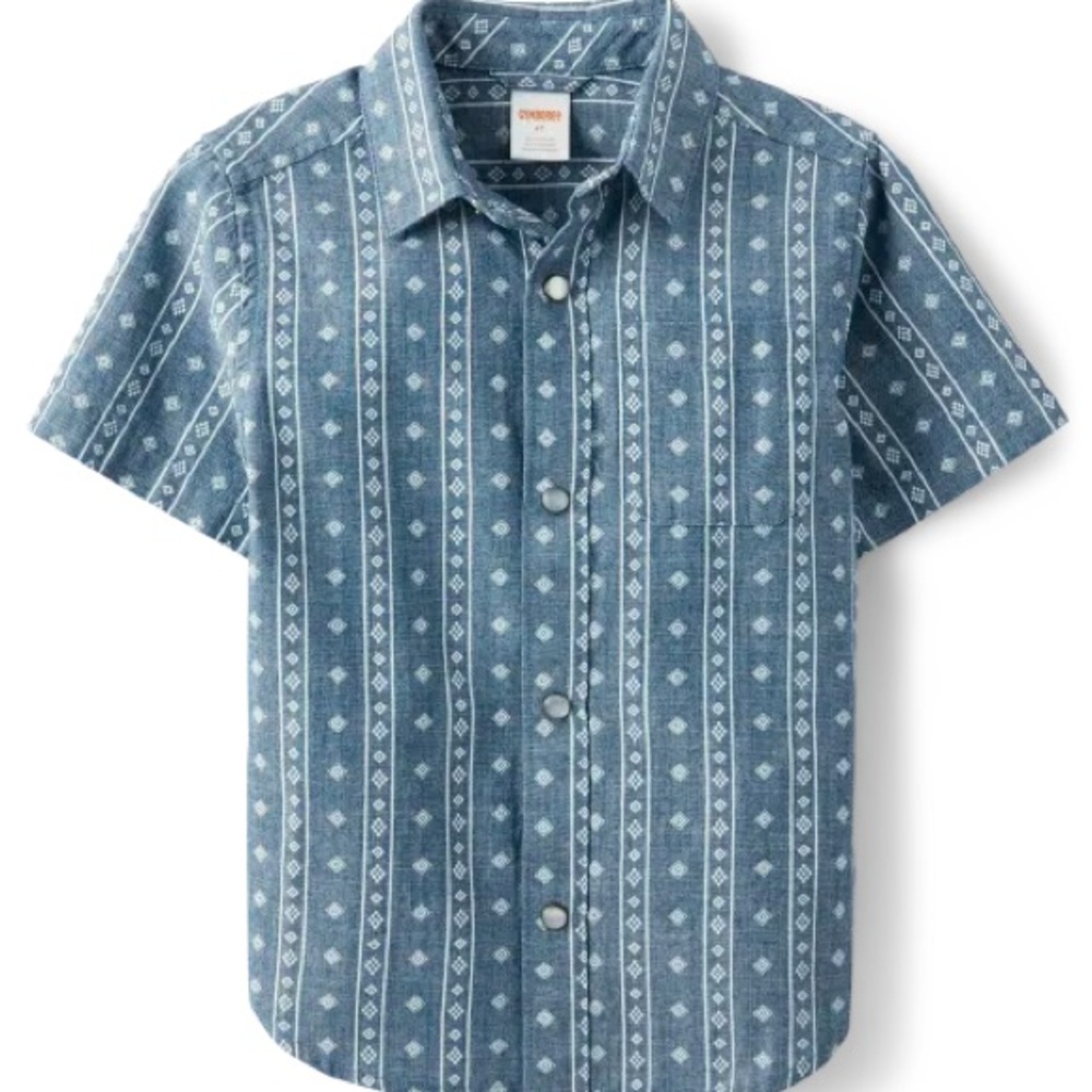 NWT Gymboree short sleeve chambray button up shirt
